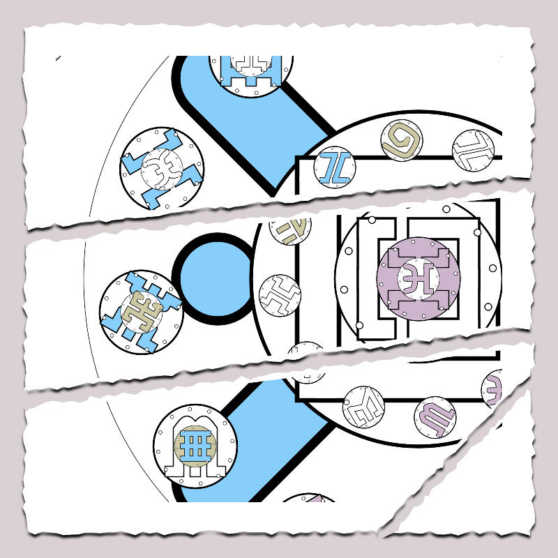 Fractals and fractures -"Alphabetic Signs" #1 static token preview
