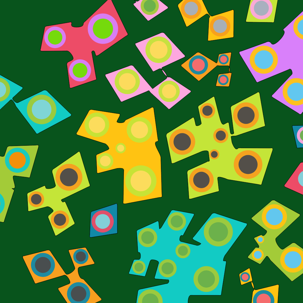 Colorful cartoon shapes(free edition) #18 static token preview