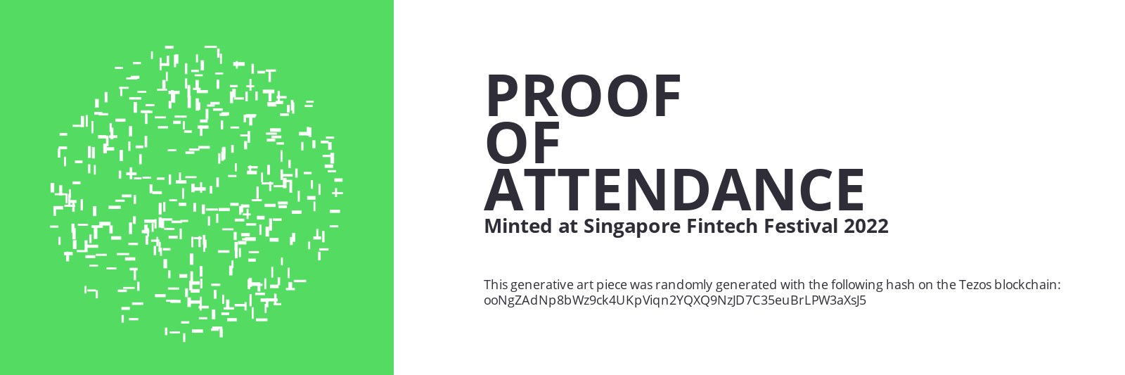SFF2022 Proof of Attendance Token #608 static token preview