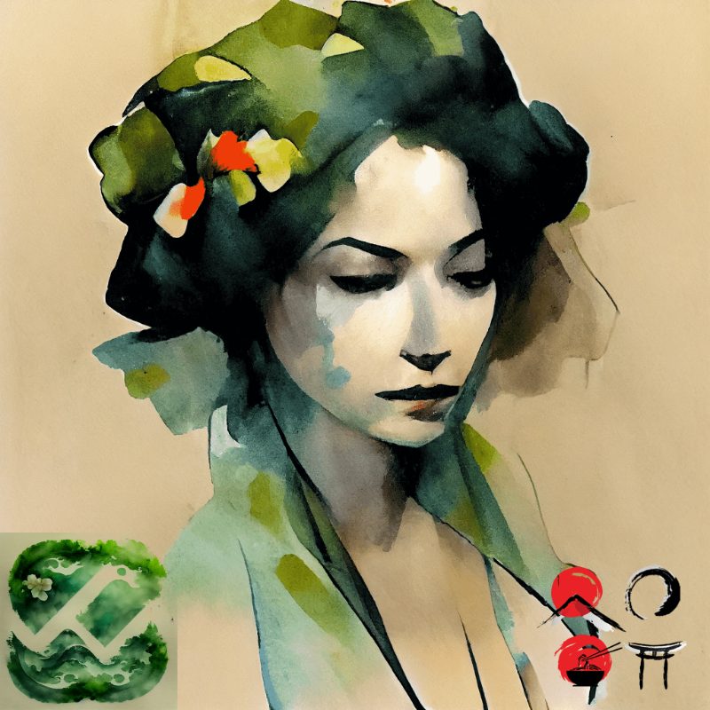 Geisha and nature #11 static token preview