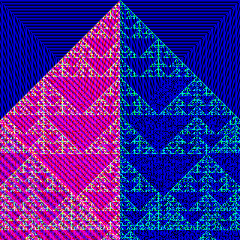 RGB Elementary Cellular Automaton #461 static token preview
