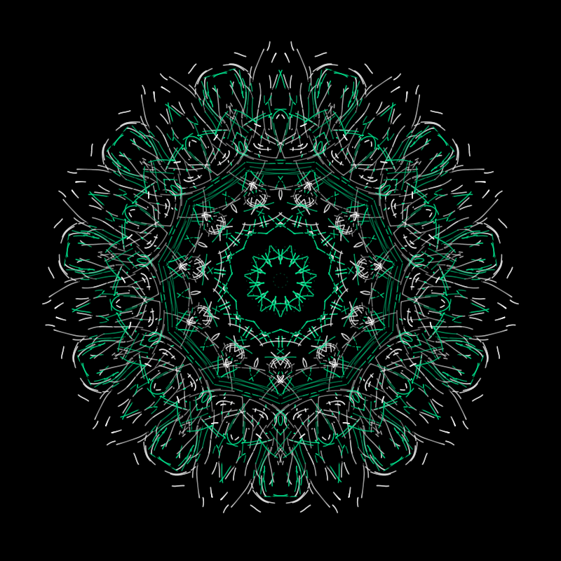 the thread in the pattern #54 static token preview