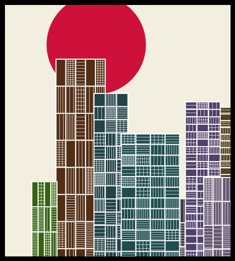 "Urbanization" #68 static NFT preview