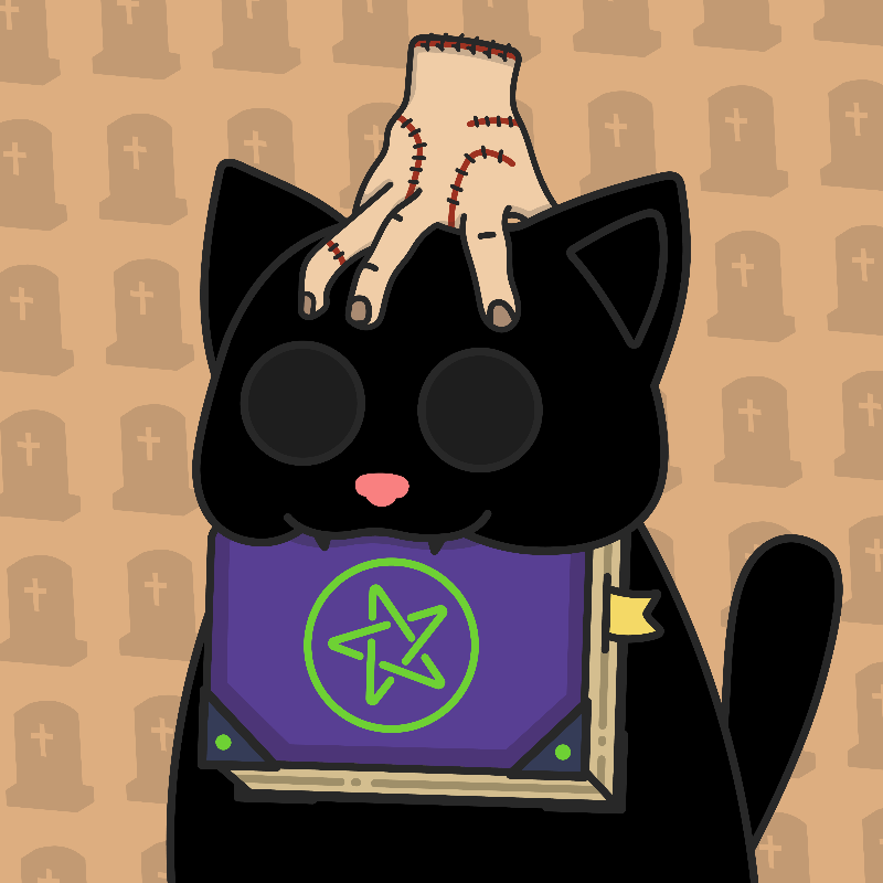 Addams Cat #47 static token preview