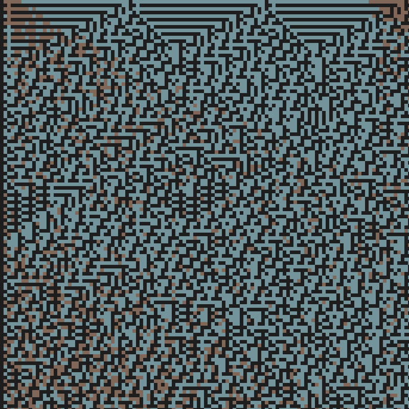 Colored Elementary Cellular Automaton #261 static NFT preview