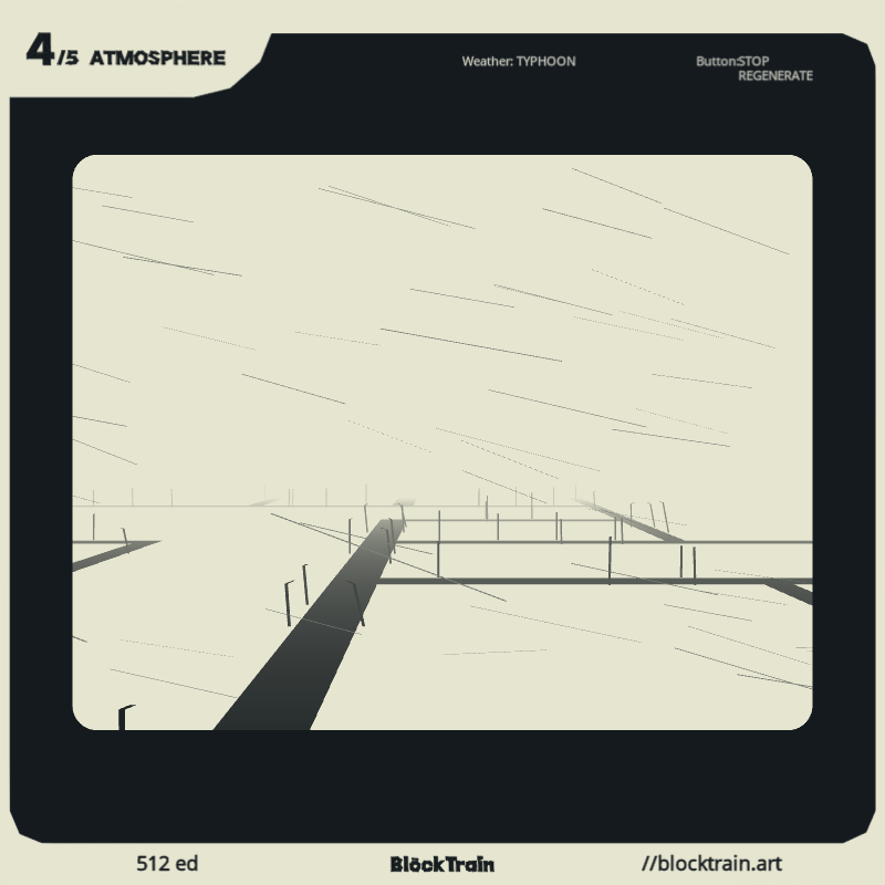 BlockTrain Atmosphere #208 static NFT preview