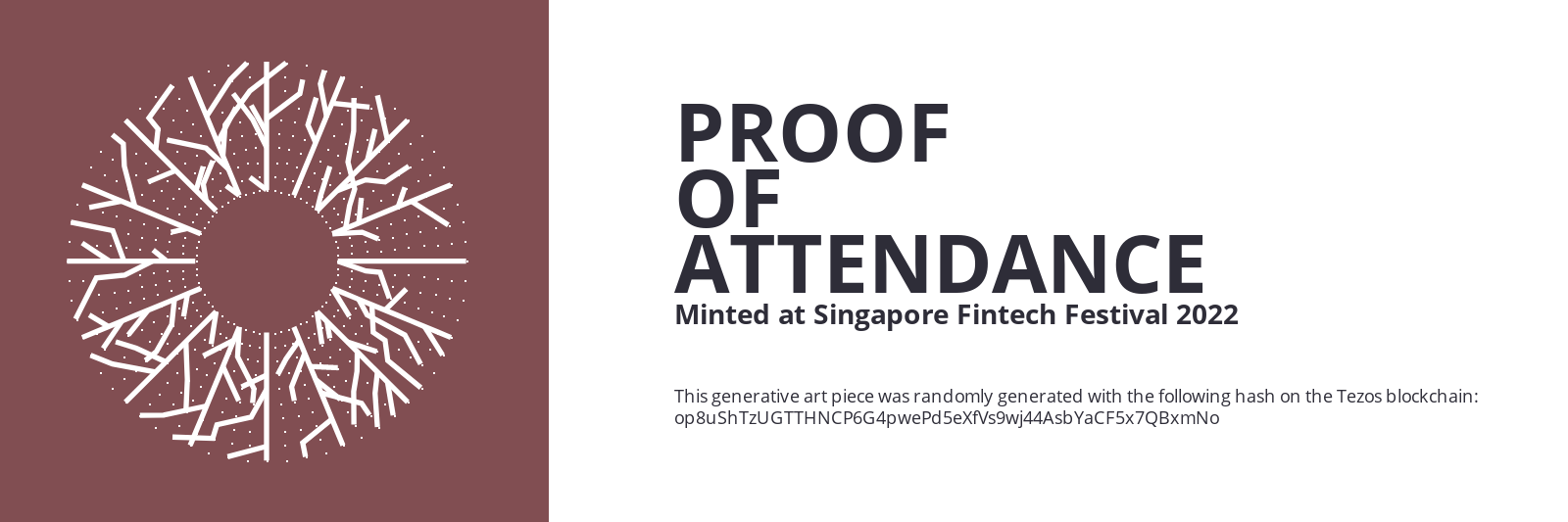 SFF2022 Proof of Attendance Token #2347 static token preview