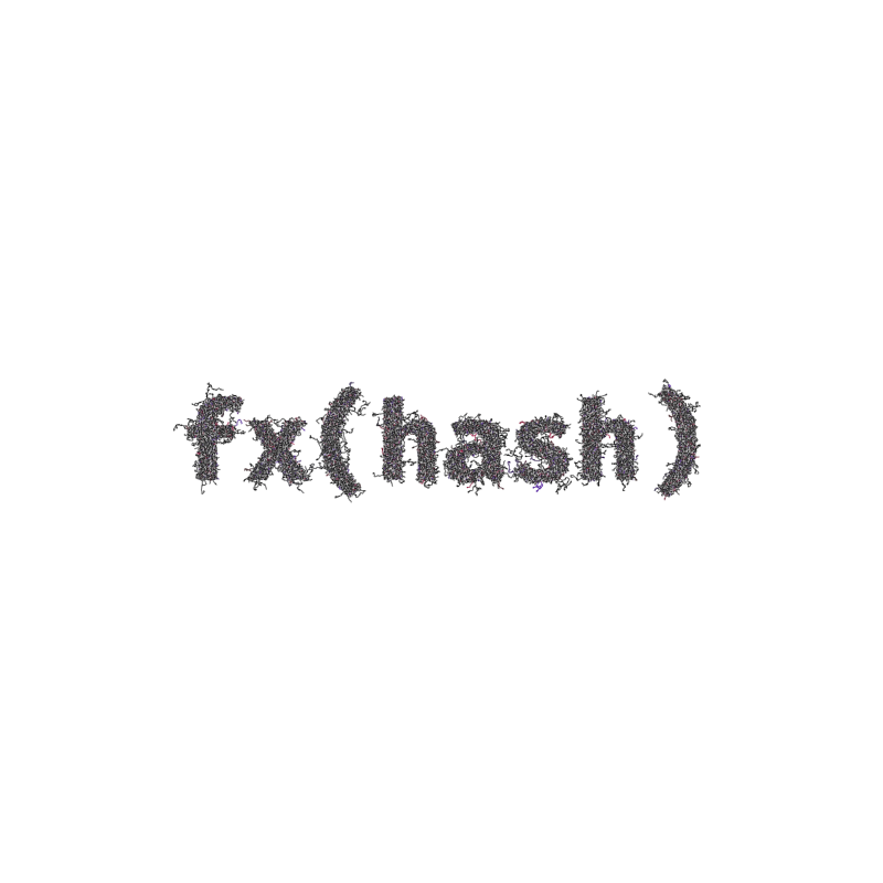 FXHASH Generative Logo #602 static token preview