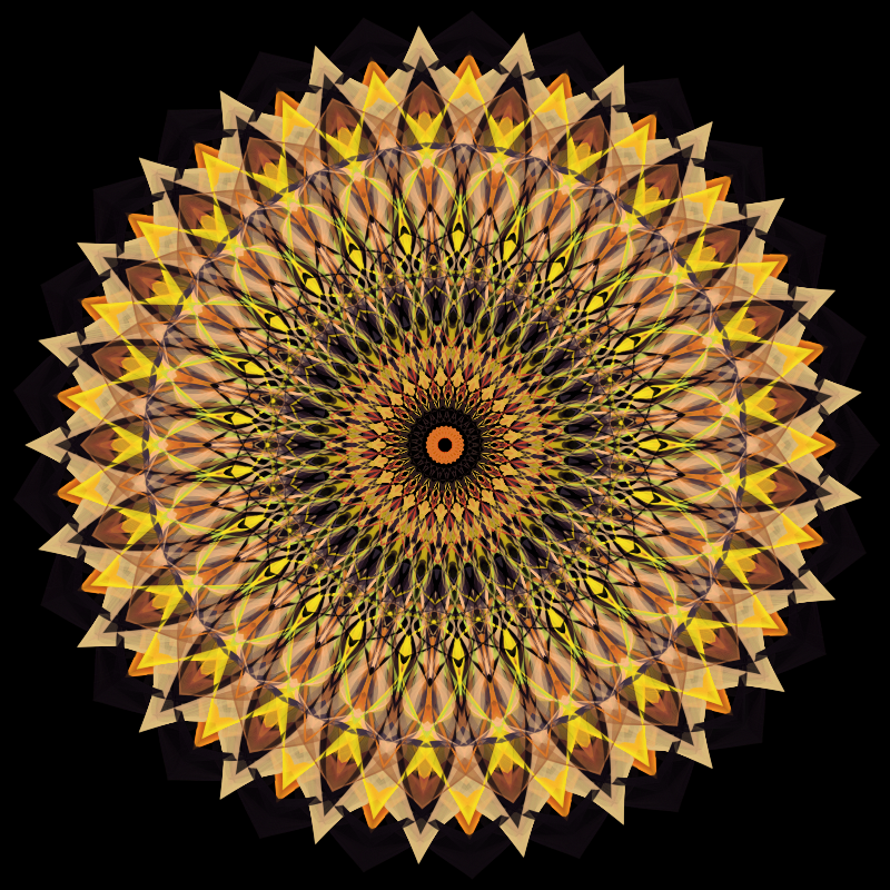 Morphing Mandala - #fxhashturnsone charity #16 static token preview