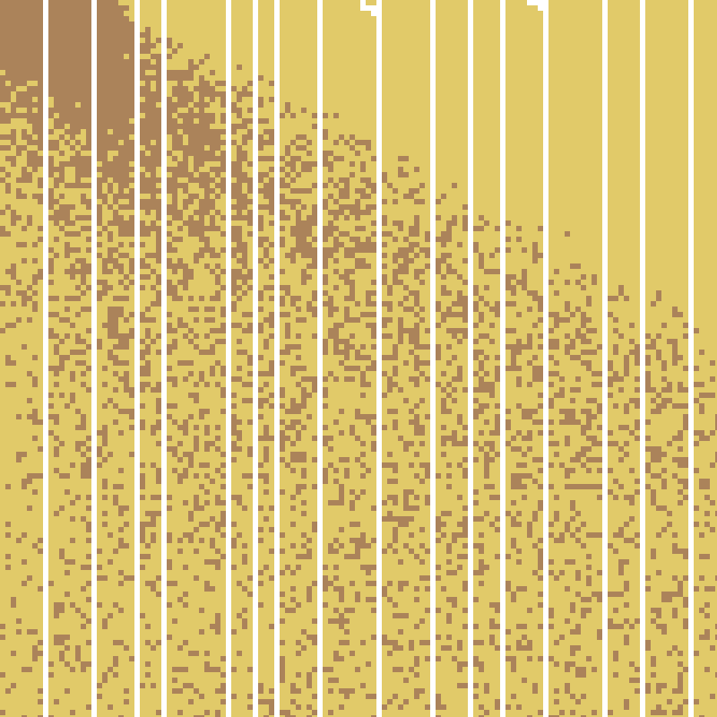 Colored Elementary Cellular Automaton #276 static NFT preview