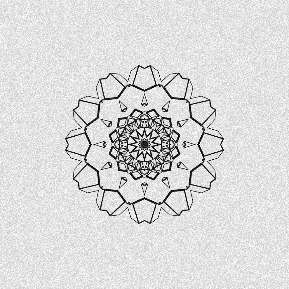 Monochrome Kaleido #250 static token preview