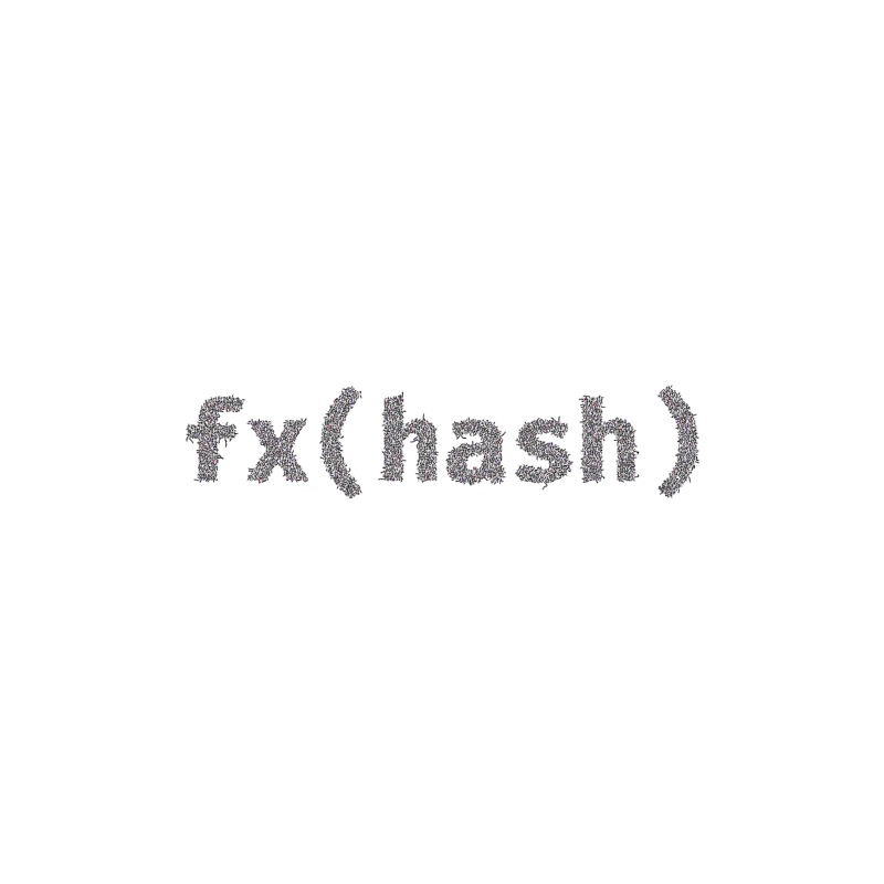 FXHASH Logo with Features #424 static token preview