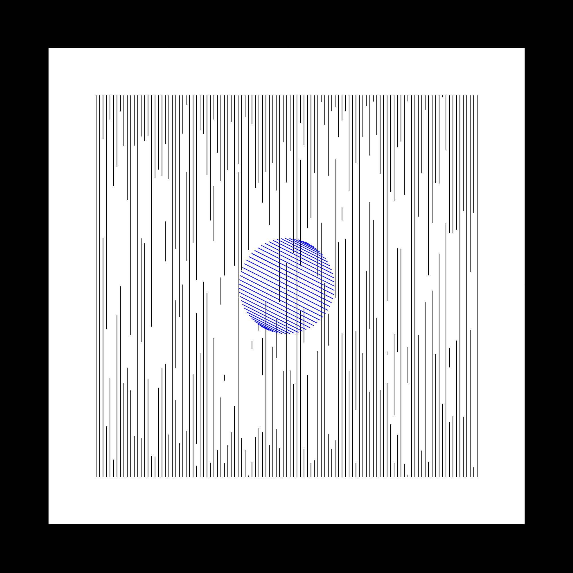 111 lignes verticales et un rond #4 static NFT preview