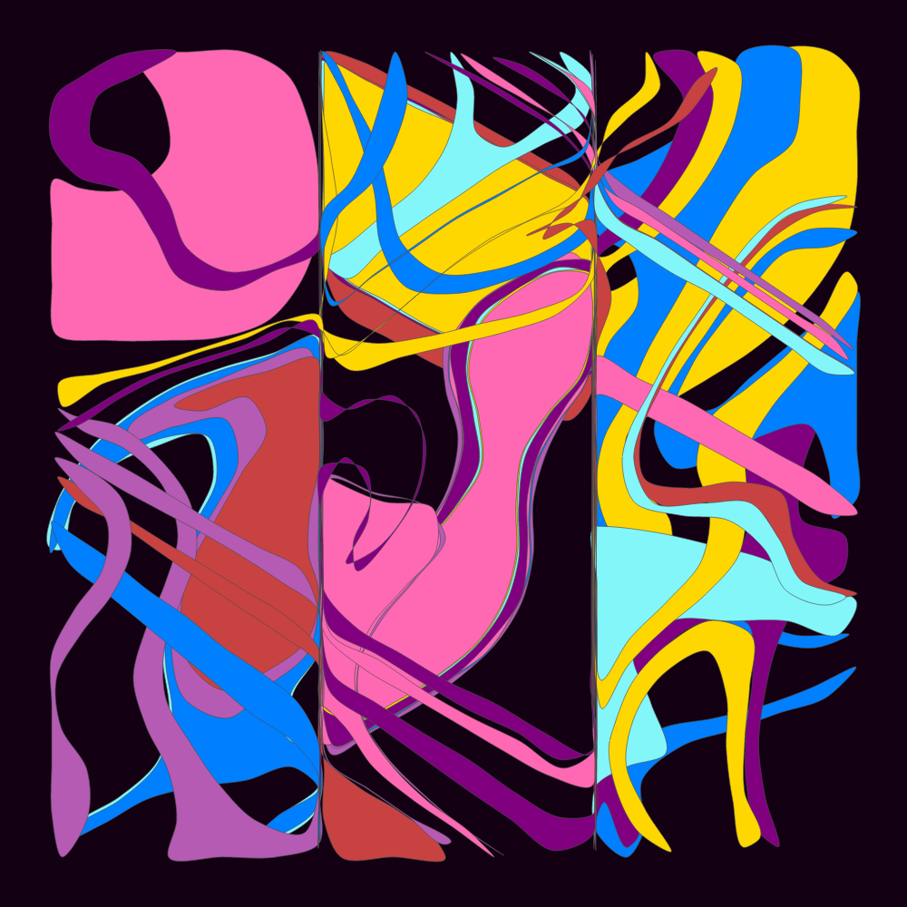 Geometric colorful shapes 3 #107 static NFT preview