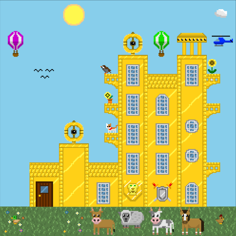 2D Mansion #243 static NFT preview
