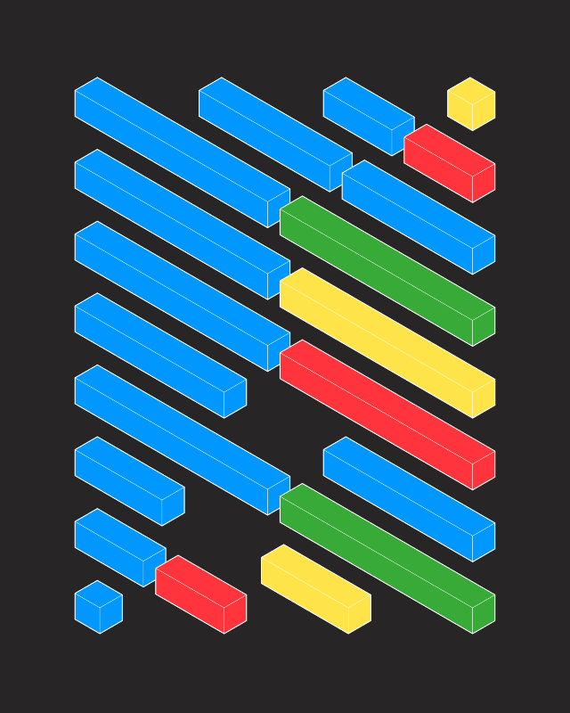 Blocky-Neon #30 static NFT preview