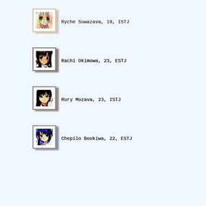 My Secret Waifus List project preview