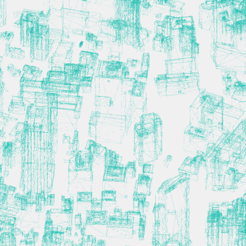 Algorithmic Drawing: Minato City Tokyo #91 static NFT preview