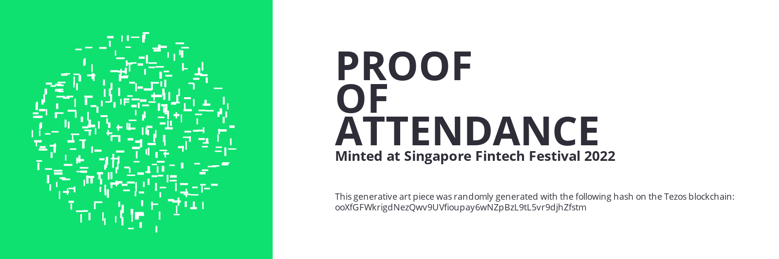 SFF2022 Proof of Attendance Token #588 static token preview