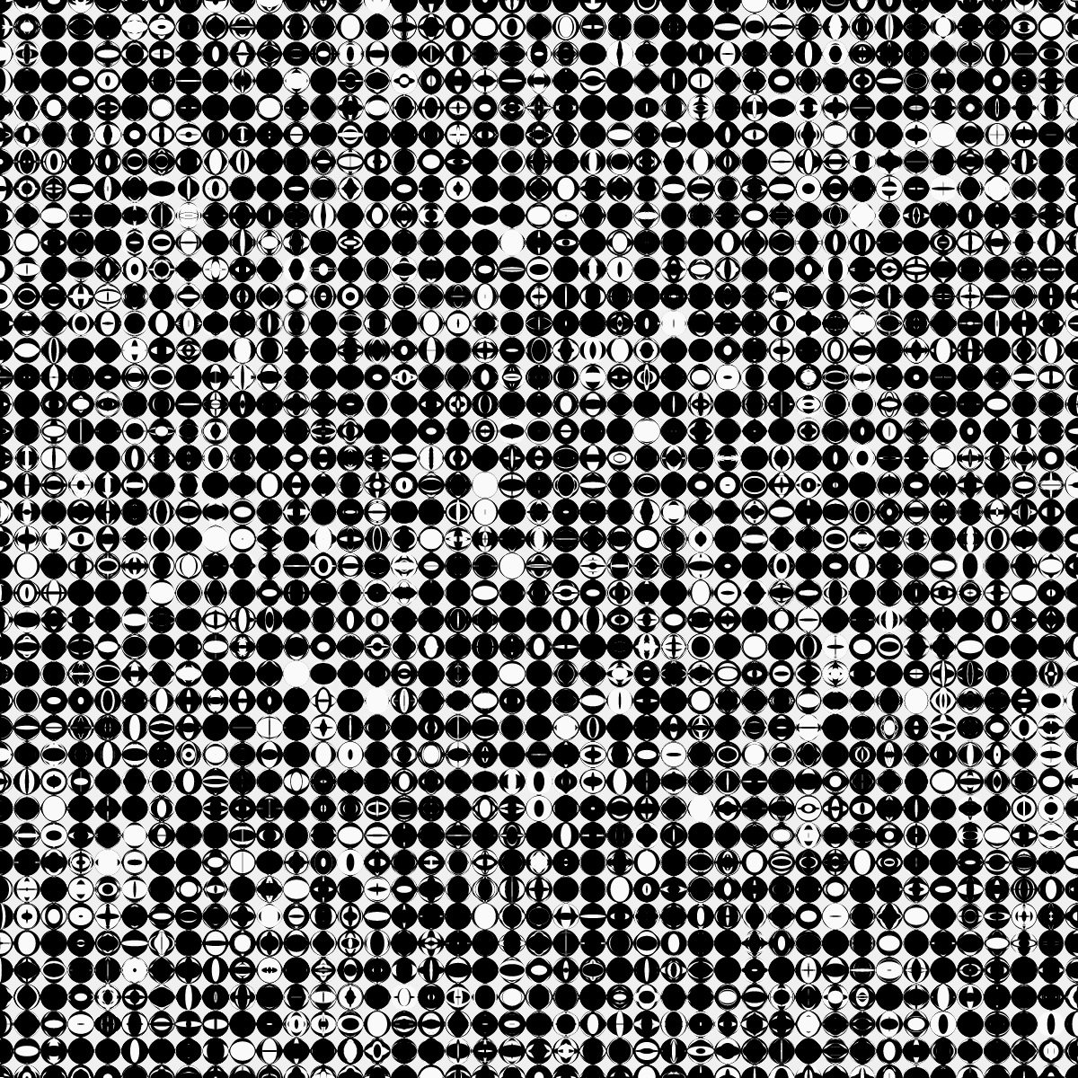 ElementaryCellularAutomatonMadeOfEllipses #68 static token preview