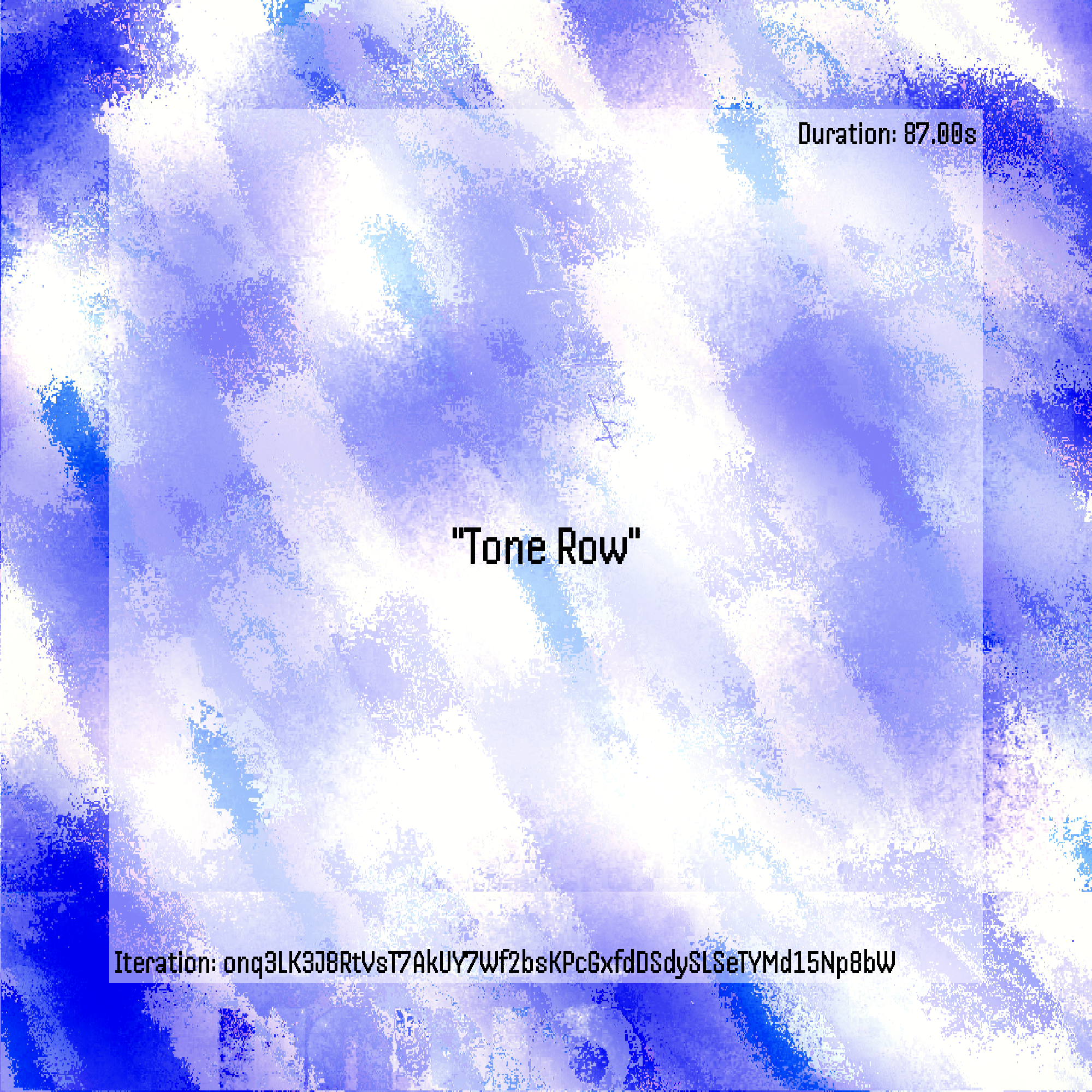 Tone Row #46 static NFT preview