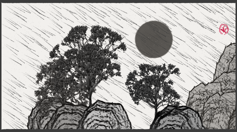 Bloom in the rain #33 static NFT preview