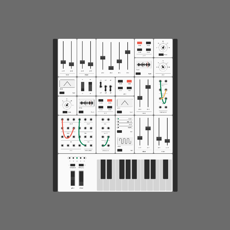 Modular synthesizer #26 static token preview