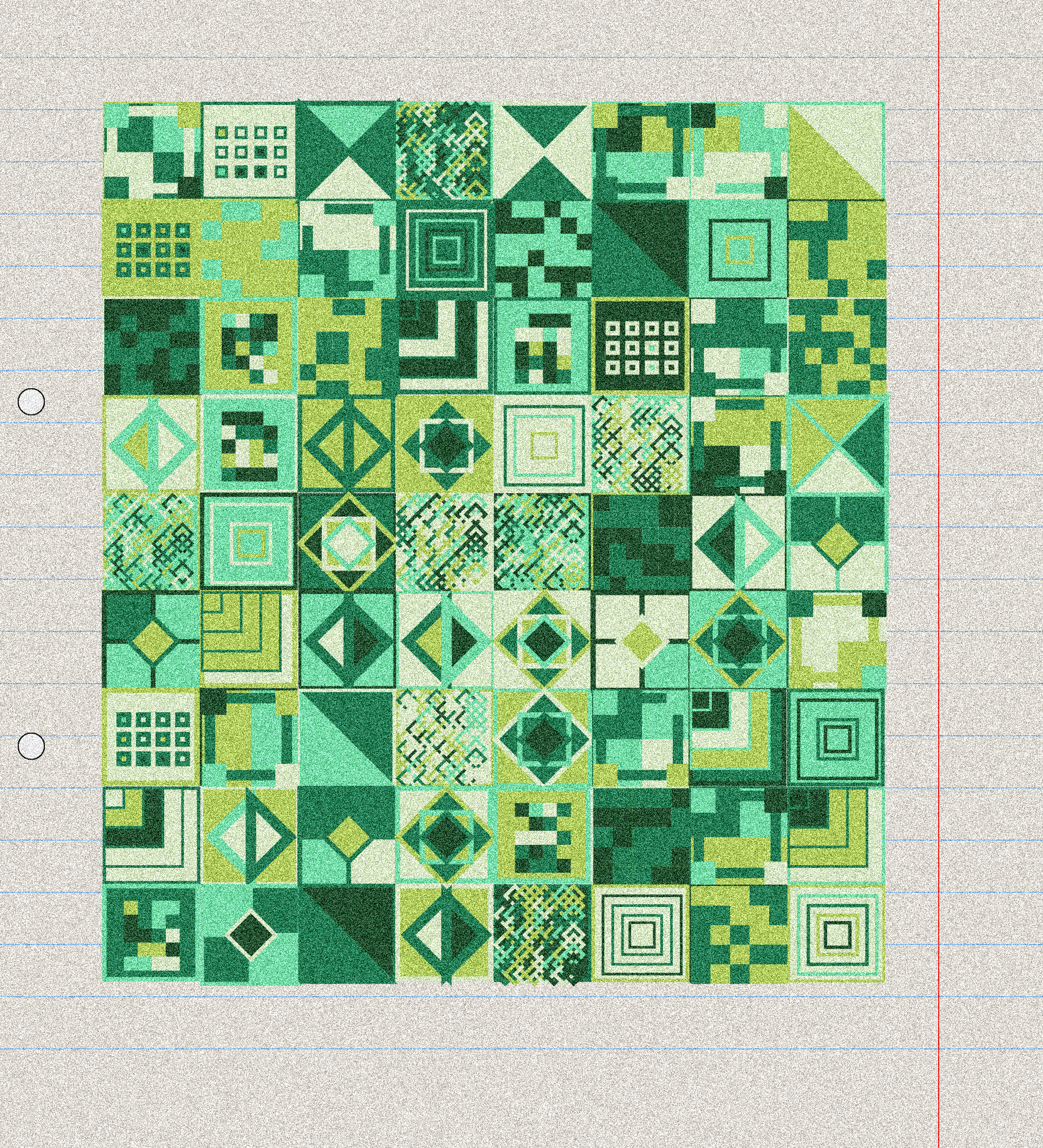 sketchbook page 8: annoying grid #42 static NFT preview