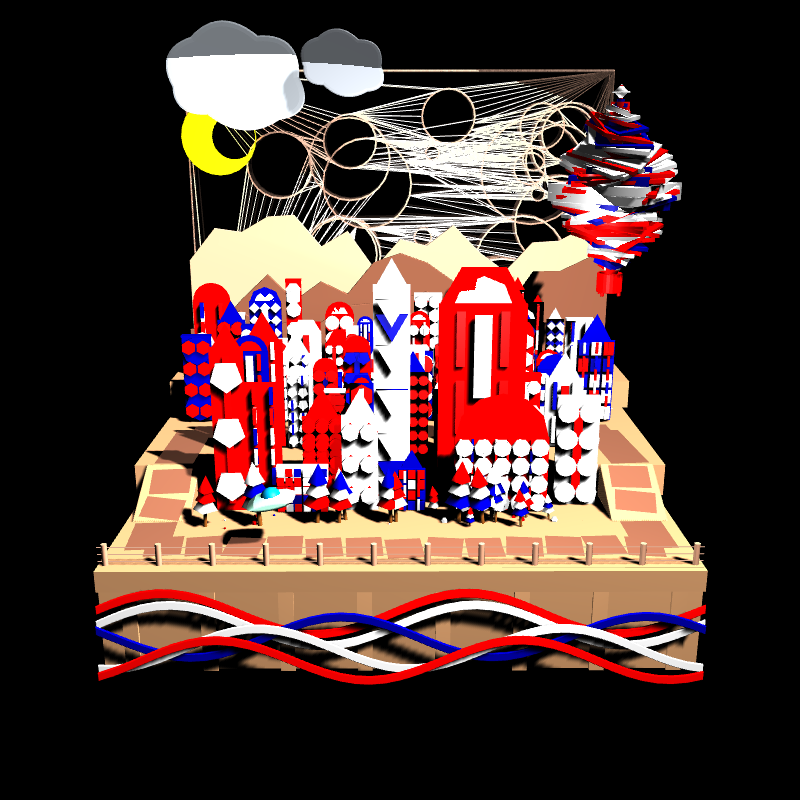 Paper Art 3D #129 static token preview