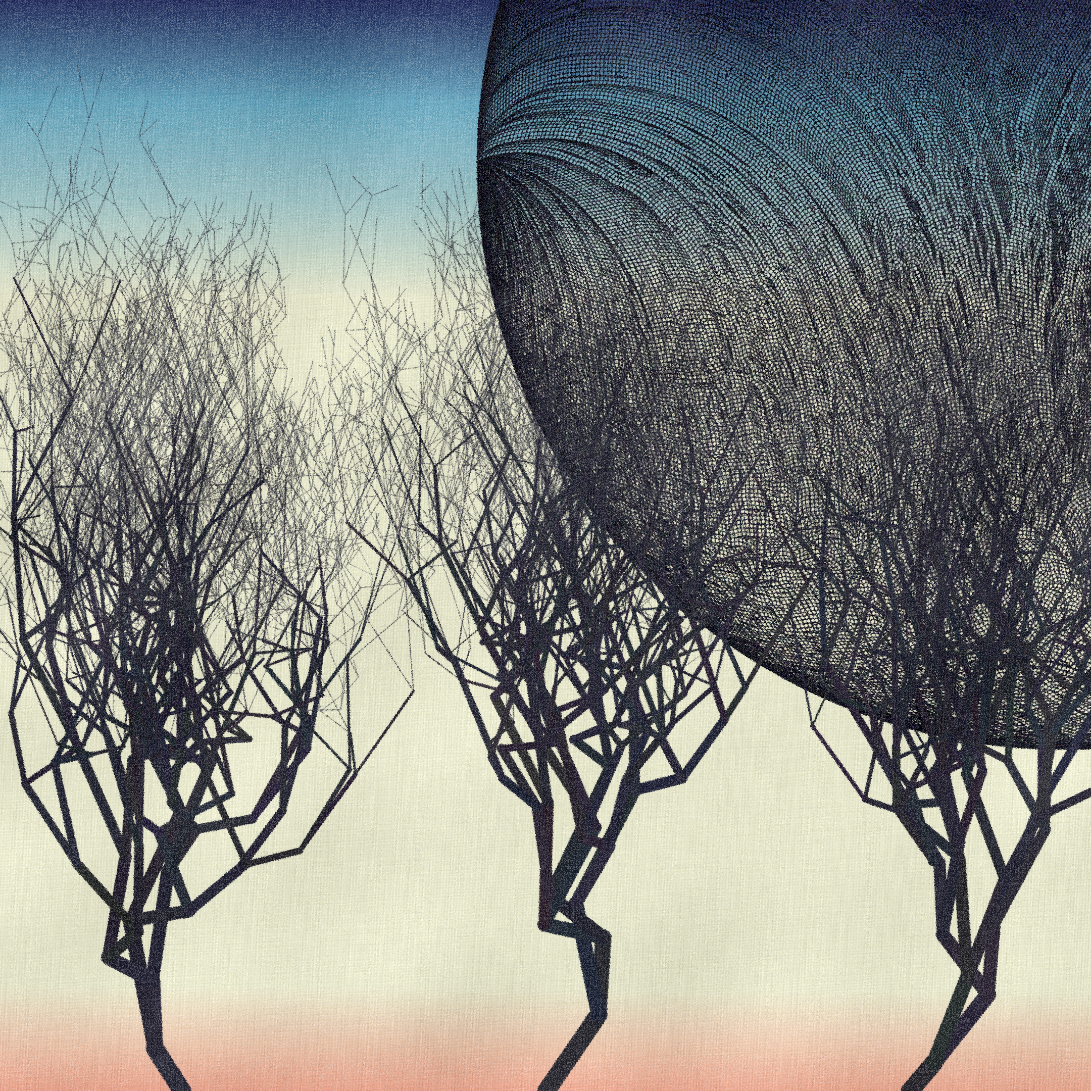 Three dead trees on earth #165 static token preview