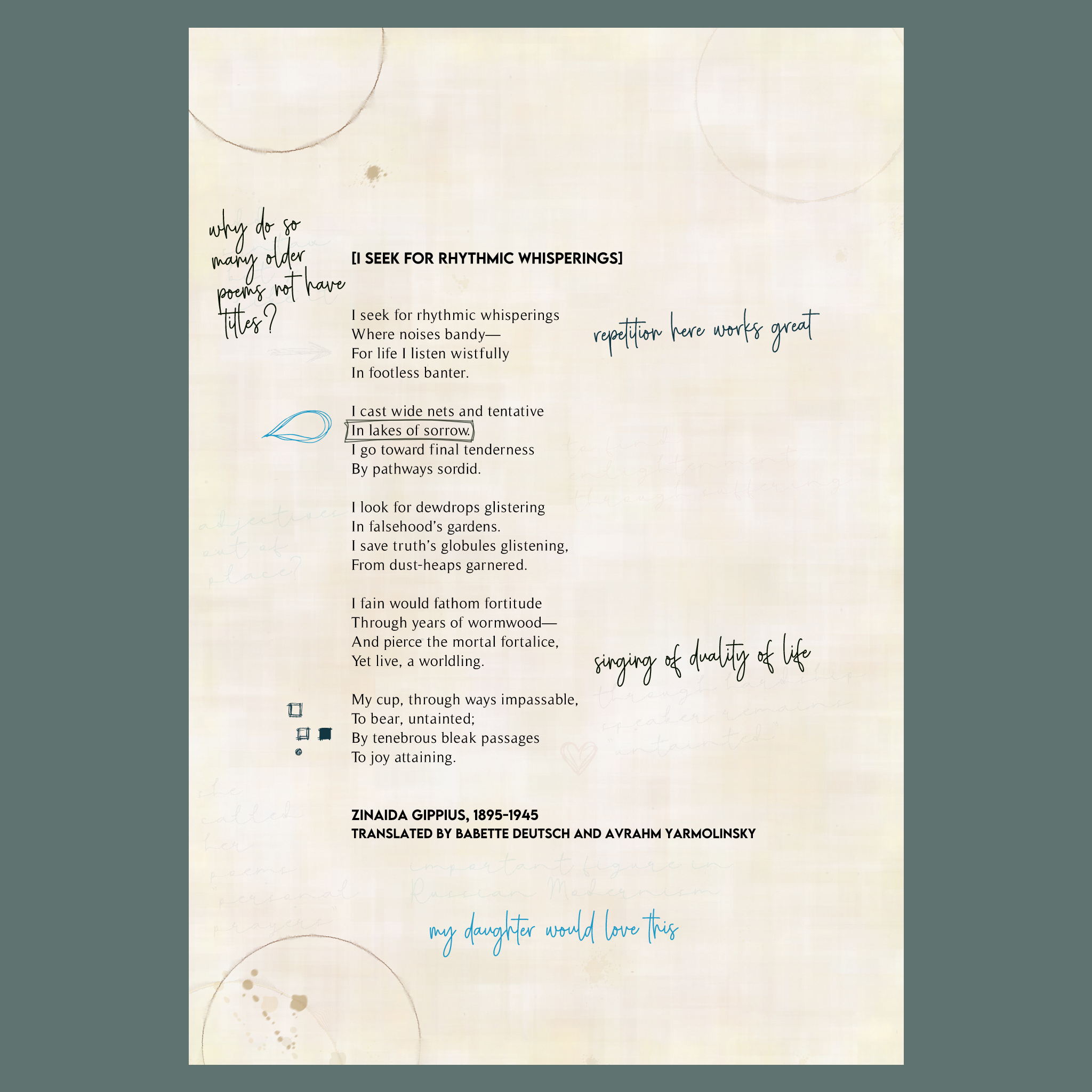 Poems in the Public Domain #168 static NFT preview