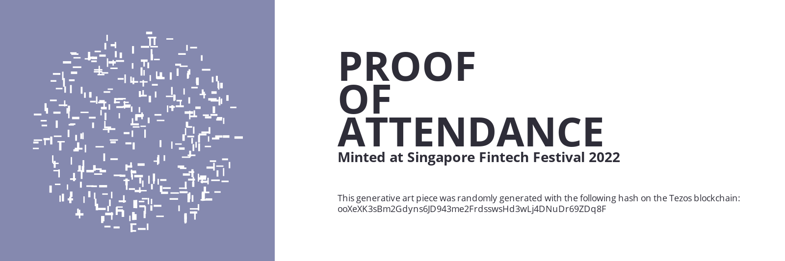 SFF2022 Proof of Attendance Token #564 static token preview