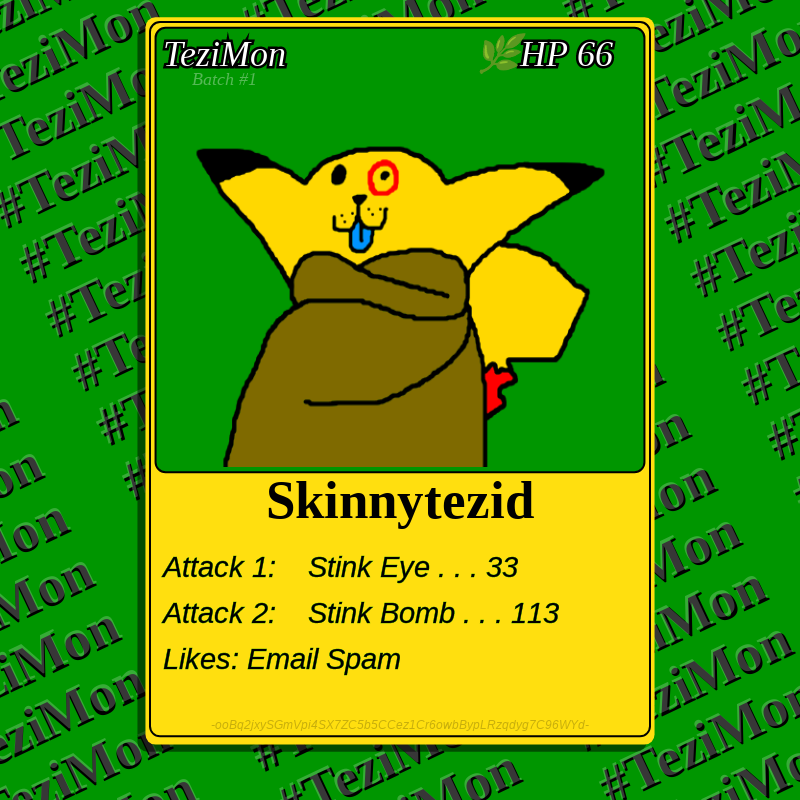 TeziMon #7 static NFT preview