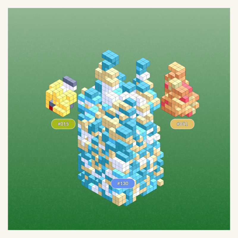 Pokeblocks Squad #48 static NFT preview