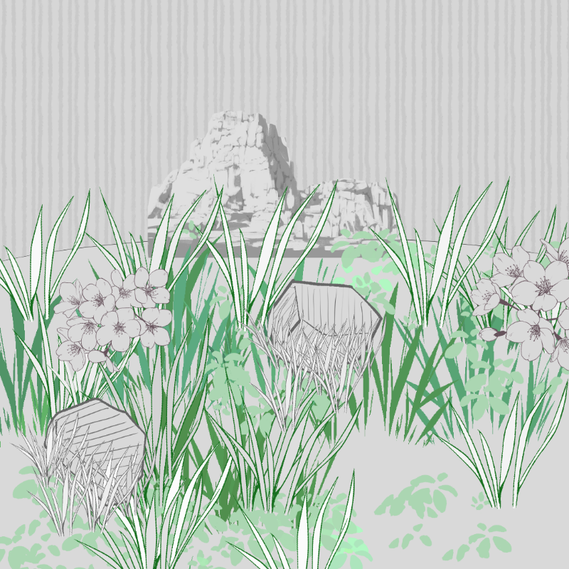 Wild Grass and Rubble #177 static token preview