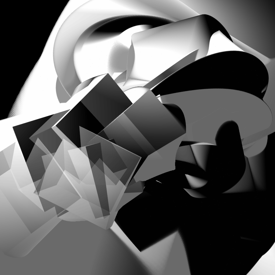Transparent Evolving Sculpture #45 static token preview