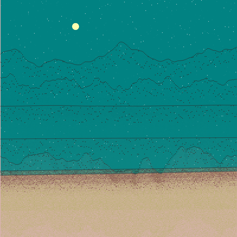 Glitched Mountains GT #229 static NFT preview