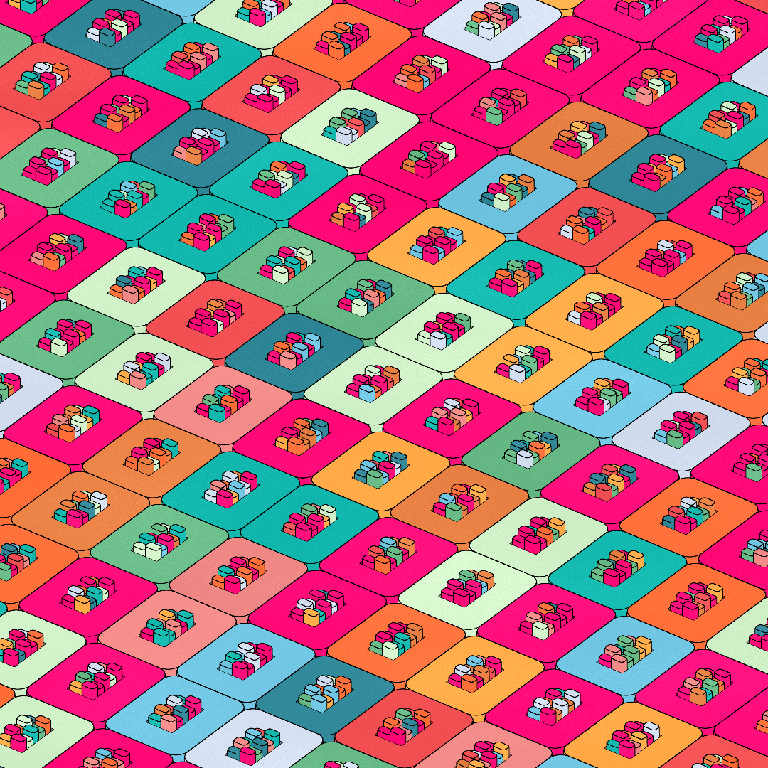 Cylinders #140 static NFT preview