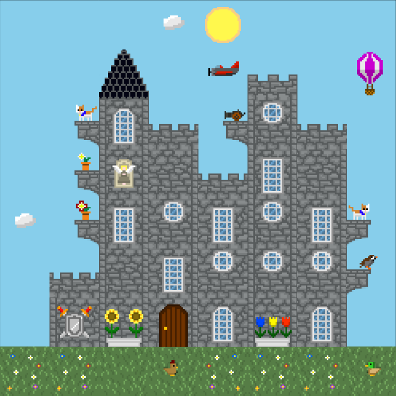 2D Mansion #818 static NFT preview