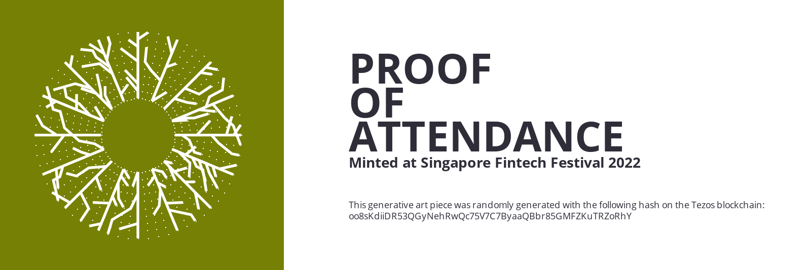 SFF2022 Proof of Attendance Token #2056 static token preview