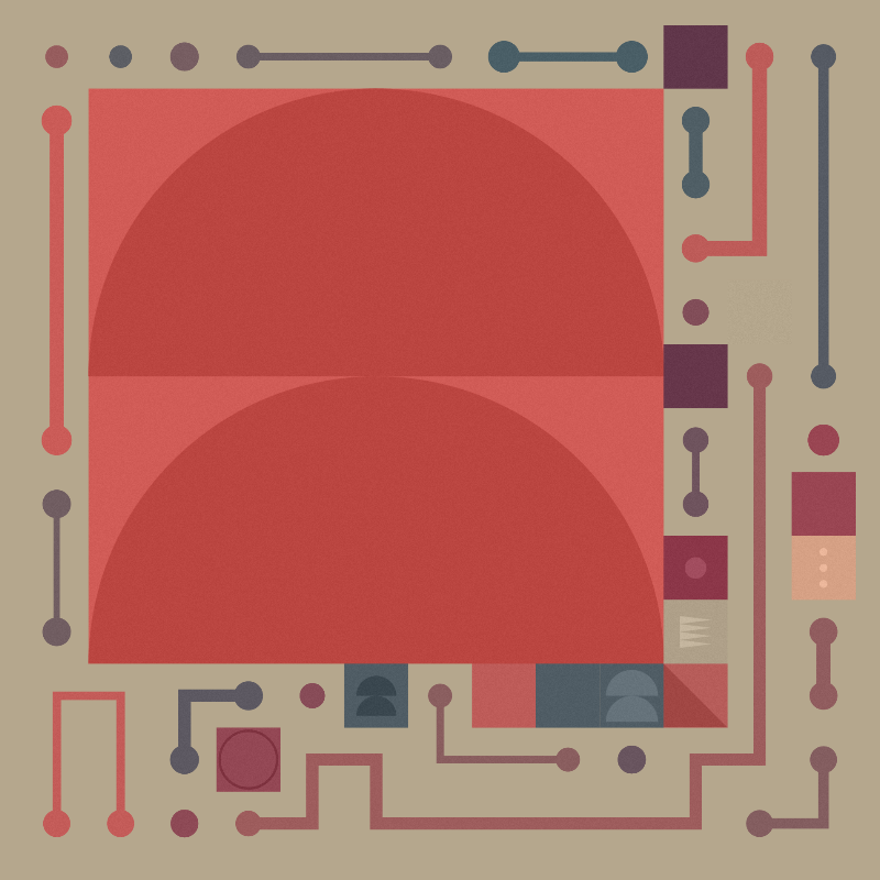 Scattered Pathways #418 static NFT preview