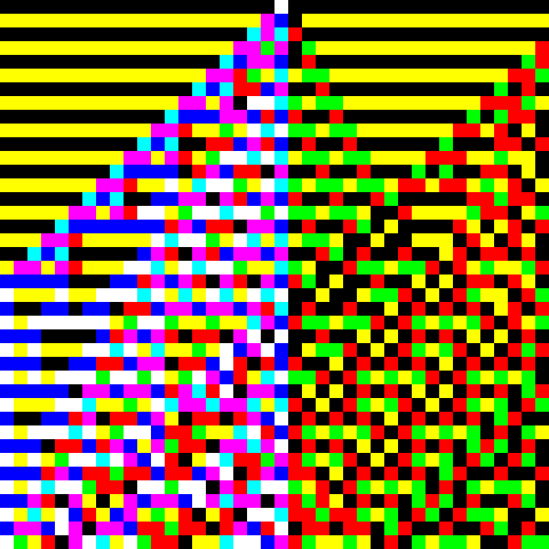 RGB Elementary Cellular Automaton #934 static token preview