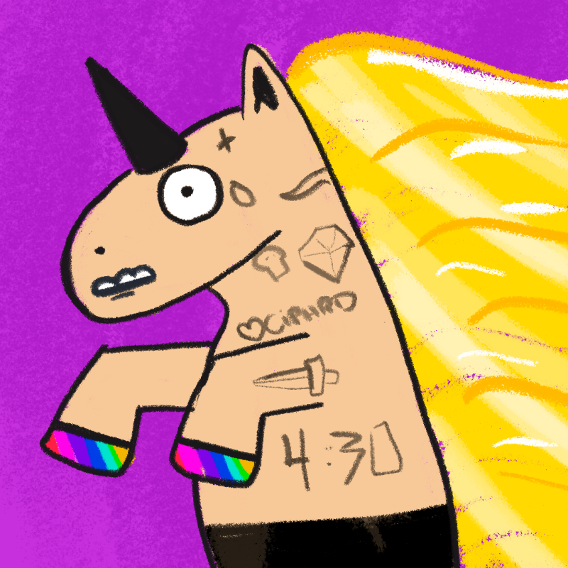 Peculiar unicornos #353 static token preview