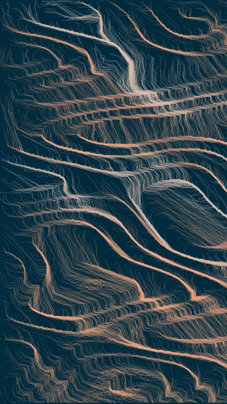 Algoscapes | Rock-face #608 static token preview