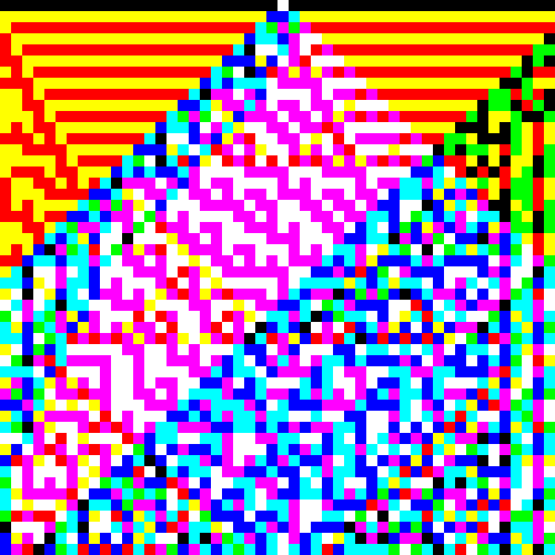 RGB Elementary Cellular Automaton #617 static token preview