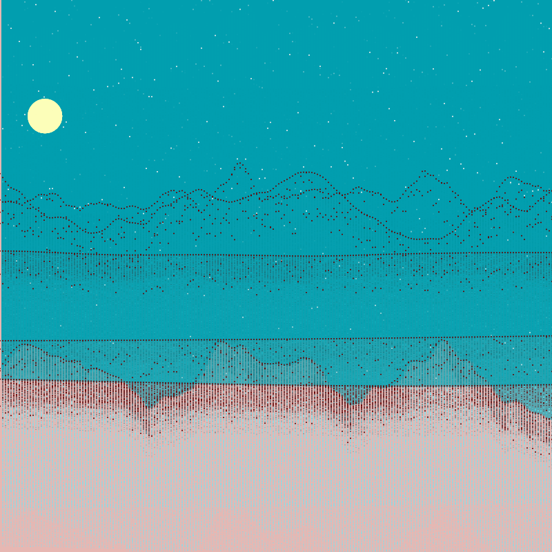 Glitched Mountains GT #116 static NFT preview