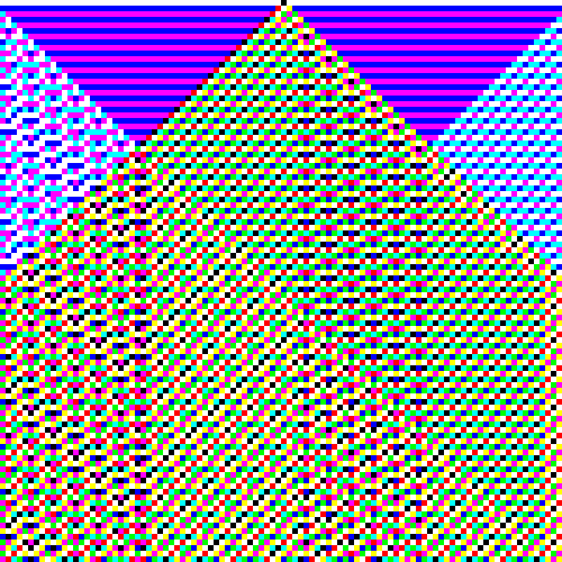 RGB Elementary Cellular Automaton #638 static token preview