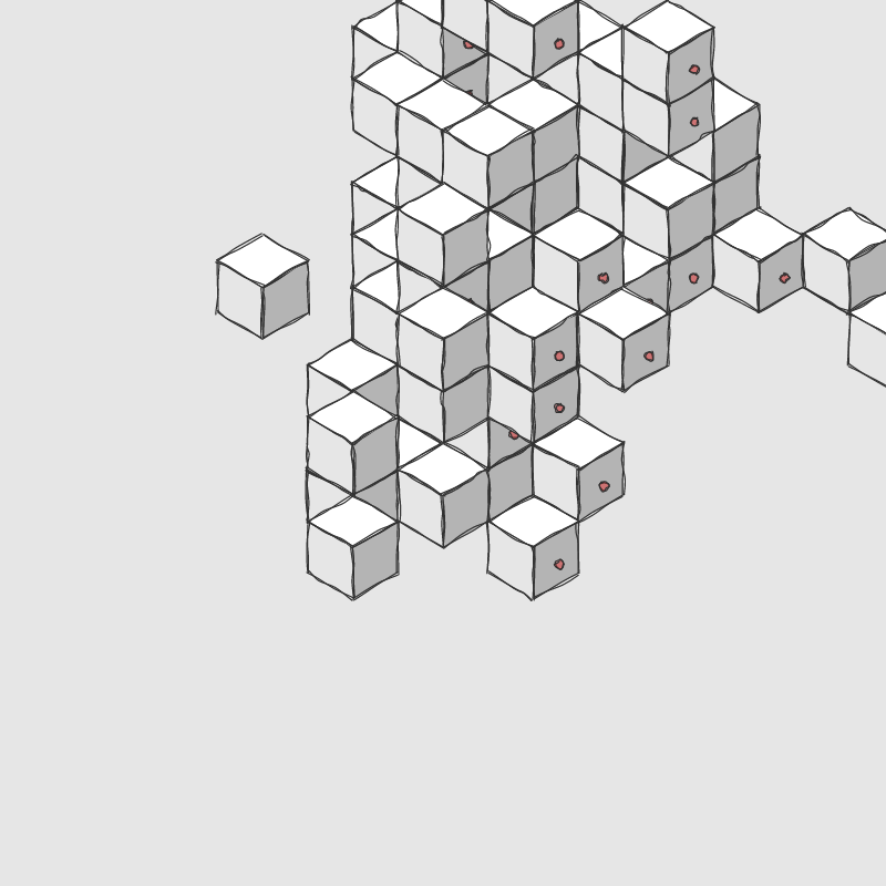 Hand drawn Voxels #16 static token preview