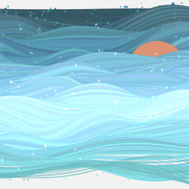 The Ocean Waves #85 static NFT preview
