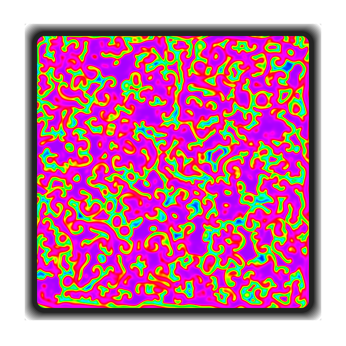 B-Z Reaction Diffusion #42 static NFT preview